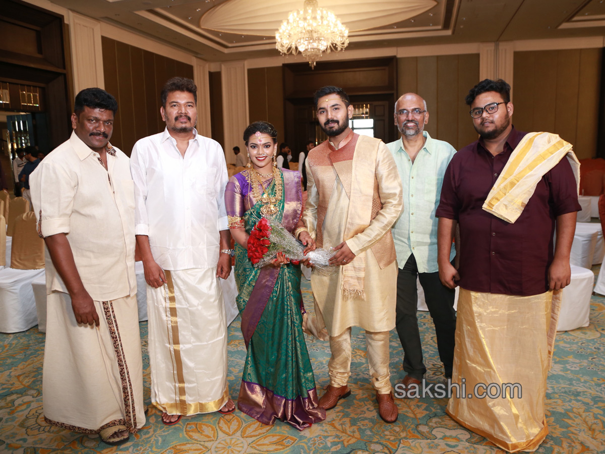 Actor Parthiepans daughter Keerthana weds editor Sreekar Prasads son Akshay Akkineni - Sakshi10