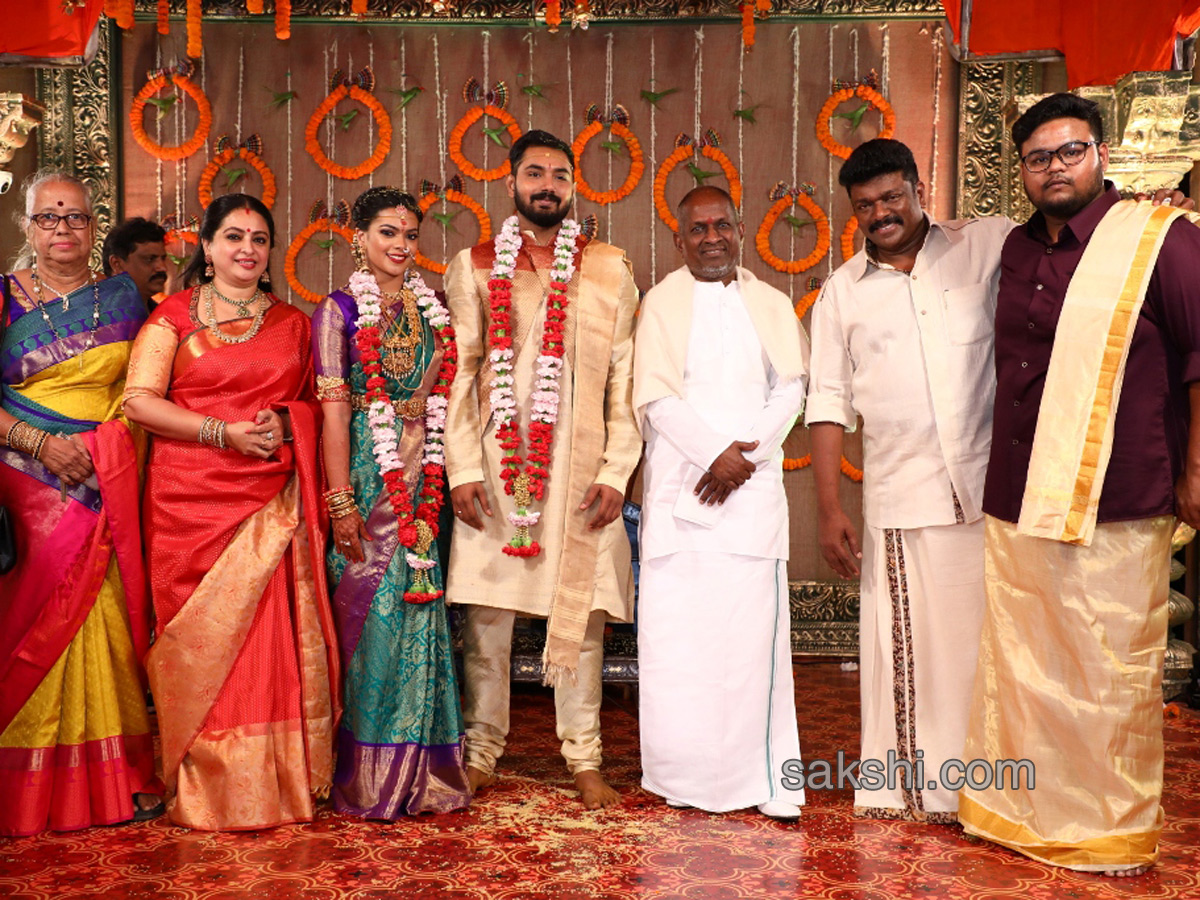 Actor Parthiepans daughter Keerthana weds editor Sreekar Prasads son Akshay Akkineni - Sakshi11