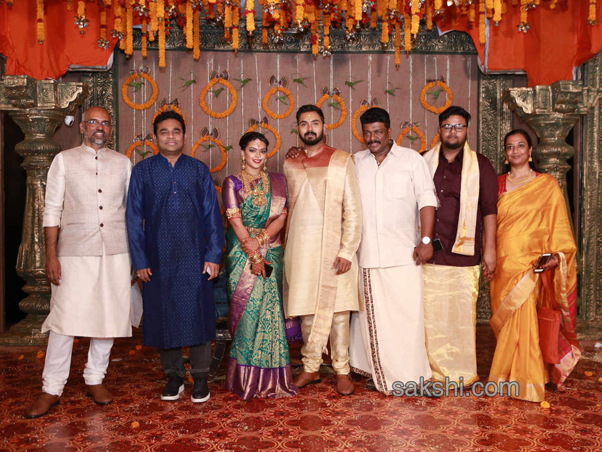 Actor Parthiepans daughter Keerthana weds editor Sreekar Prasads son Akshay Akkineni - Sakshi9