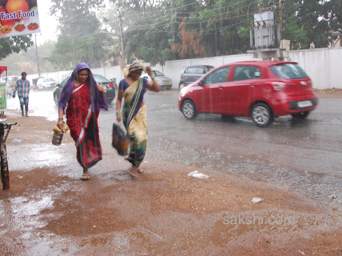 Hyderabad cools down as hailstorm rain - Sakshi4