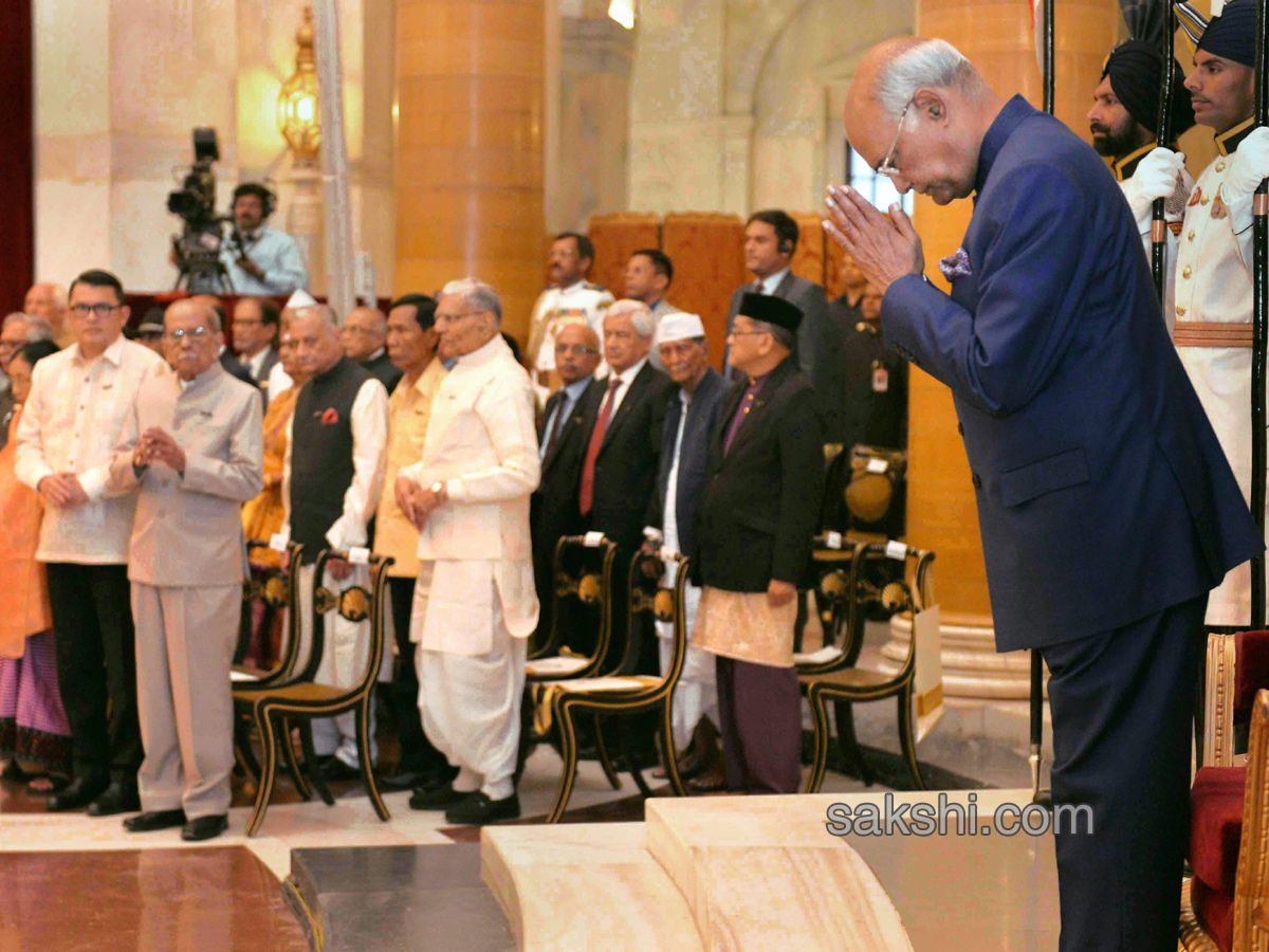 Padma Award 2018 at Rashtrapati Bhavan in New Delhi - Sakshi3