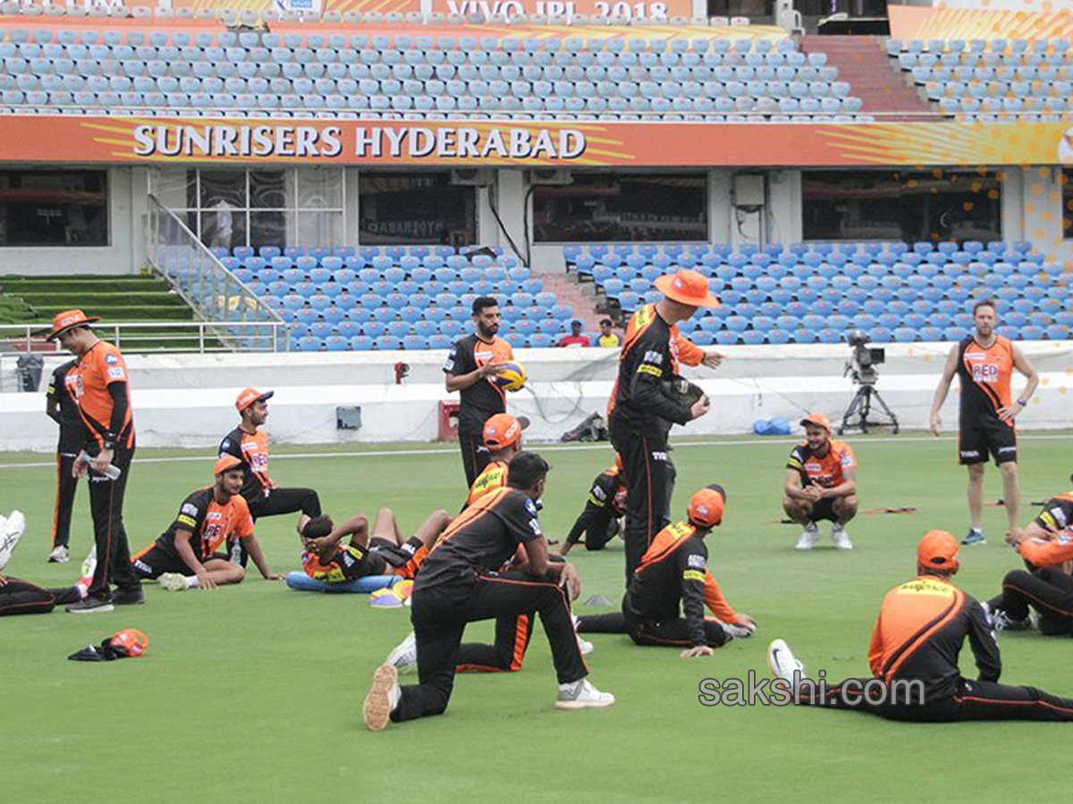 Sunrisers Hyderabad team practice session - Sakshi1