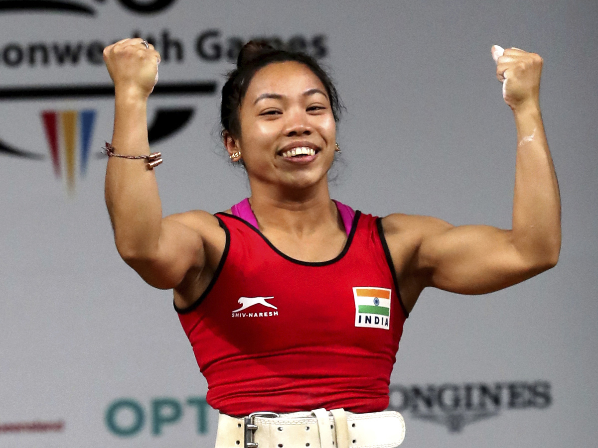 Weightlifter Mirabai Chanu wins gold medal in Commonwealth Games 2018 - Sakshi6