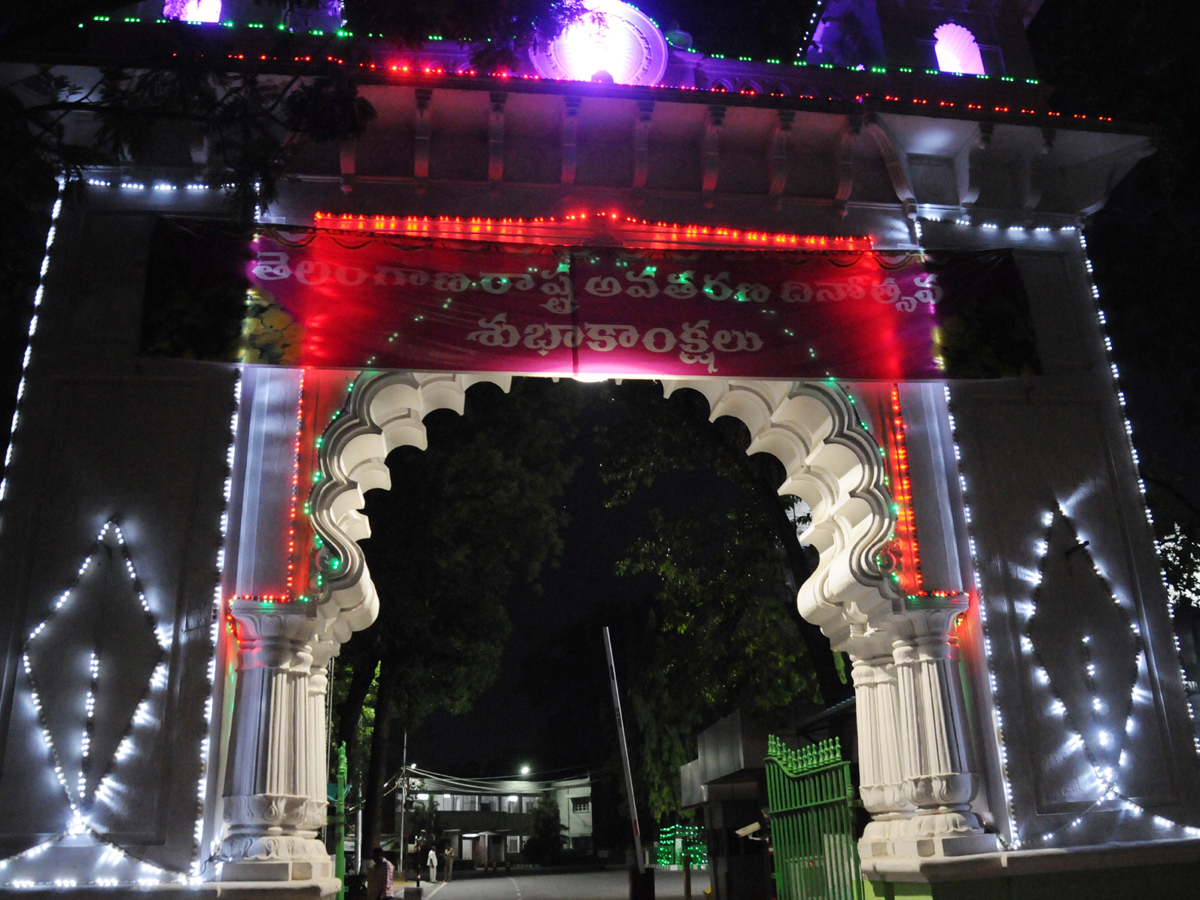 Lighting Arrangements in hyderabad For Telangana Formation Day Celebrations 2018  - Sakshi10