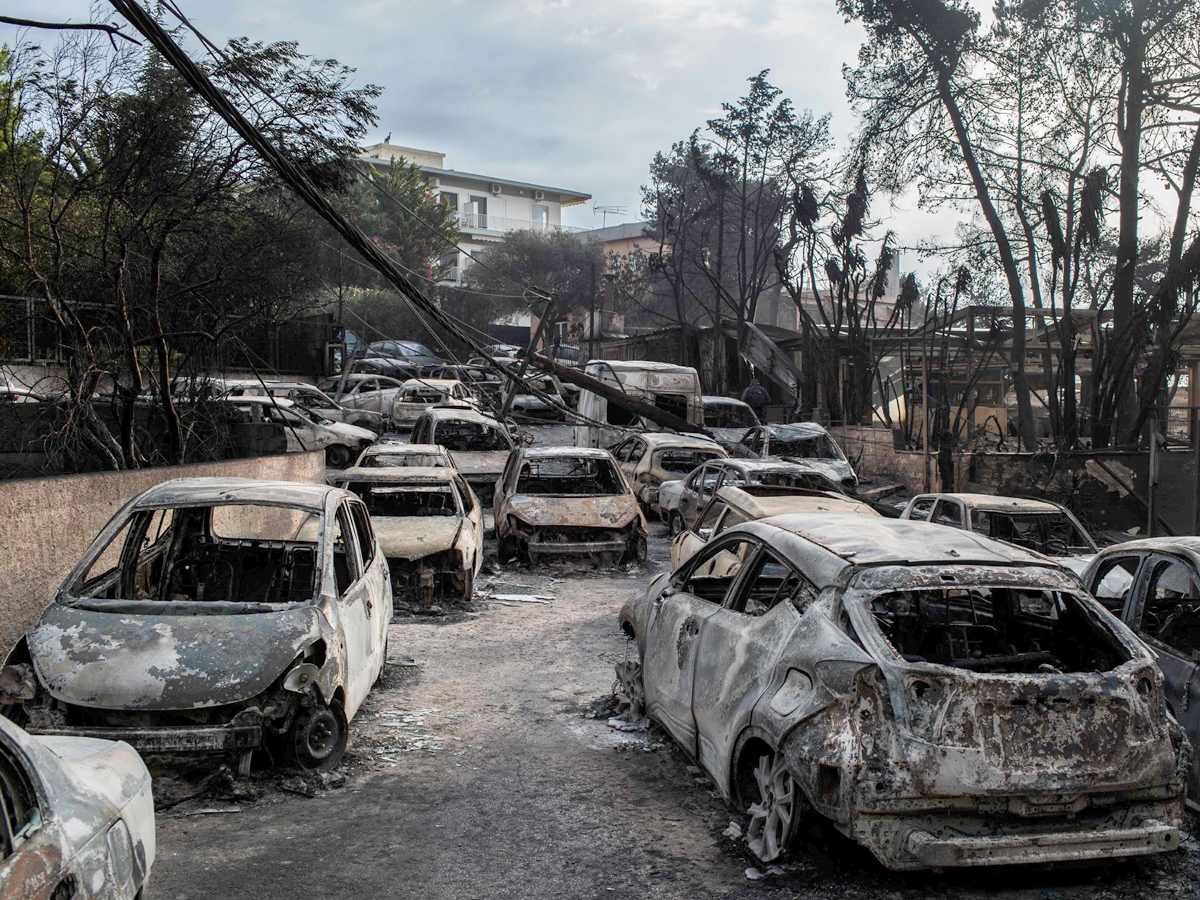 Greece wildfires: Dozens dead in Attica region Photo Gallery - Sakshi15