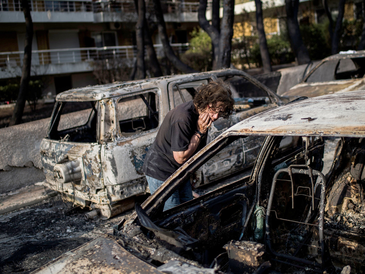 Greece wildfires: Dozens dead in Attica region Photo Gallery - Sakshi17