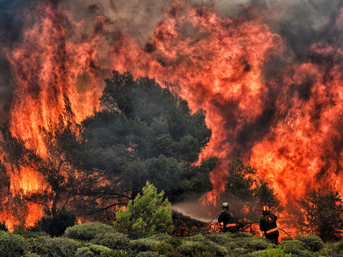 Greece wildfires: Dozens dead in Attica region Photo Gallery - Sakshi1