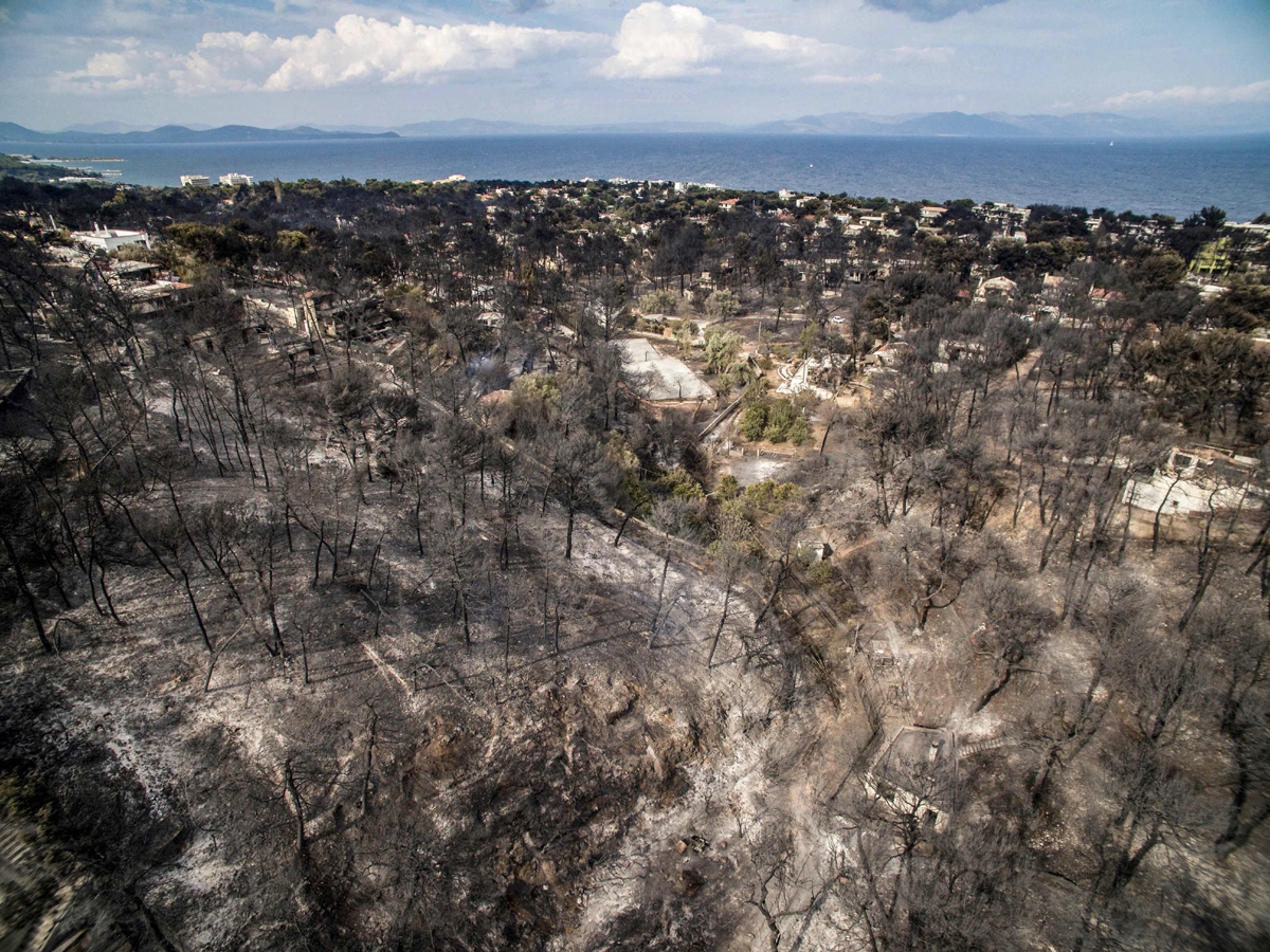 Greece wildfires: Dozens dead in Attica region Photo Gallery - Sakshi7