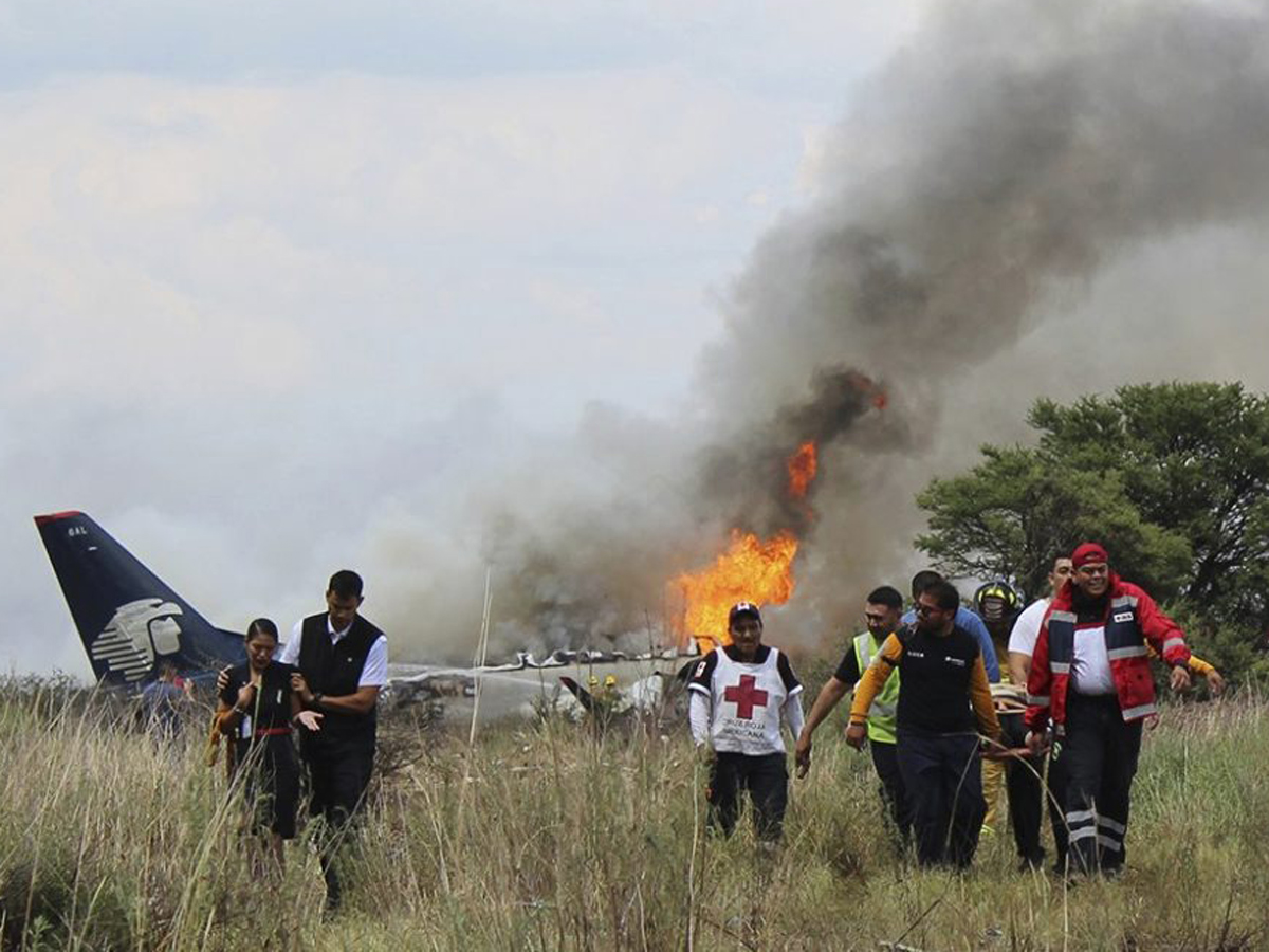 Aeromexico Plane Crashes in Mexico Photo Gallery - Sakshi1