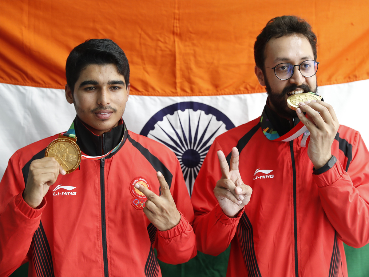 Asian Games 2018 Shooter Saurabh Chaudhary wins gold Photo Gallery - Sakshi9