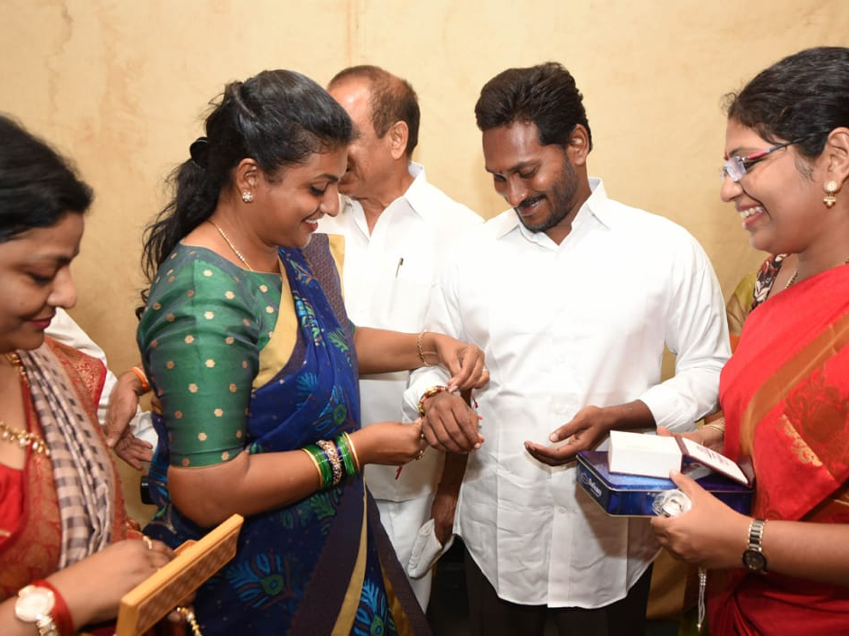 Raksha Bandhan Celebrations at PrajaSankalpaYatra Photo Gallery - Sakshi1