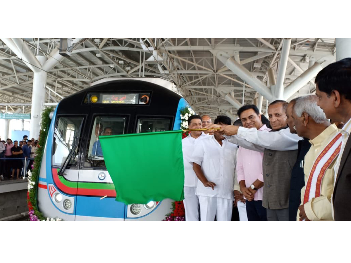 Ameerpet to LB Nagar Metro Rail Opening Photo Gallery - Sakshi1