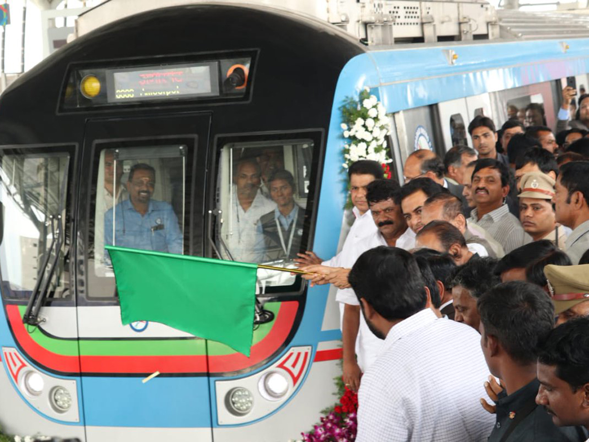 Ameerpet to LB Nagar Metro Rail Opening Photo Gallery - Sakshi10