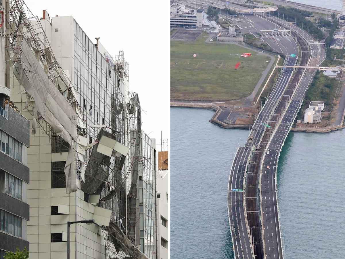 Typhoon Jebi leaves trail of destruction in Japan Photo Gallery - Sakshi21