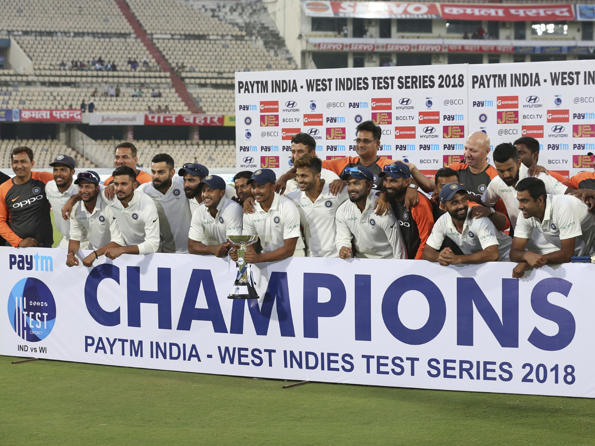 India Beat West Indies By 10 Wickets in Hyderabad Test Photo Gallery - Sakshi1