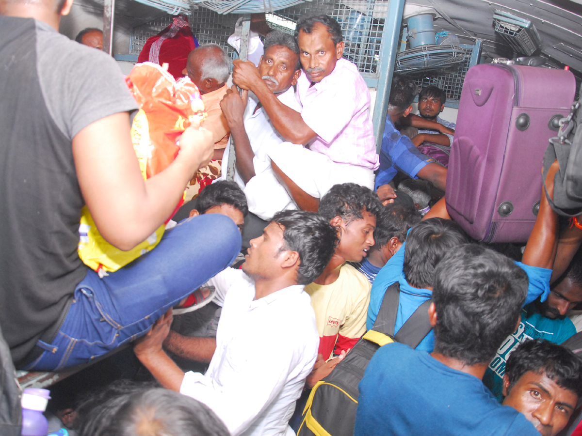 Railway stations and bus stations teeming with crowd Phot Gallery - Sakshi1