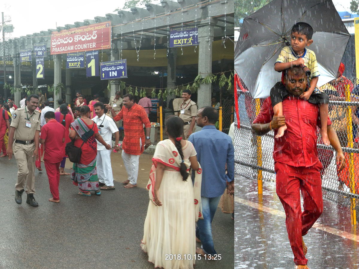 Heavy Rainfall At Vijayawada Durga Temple  - Sakshi24