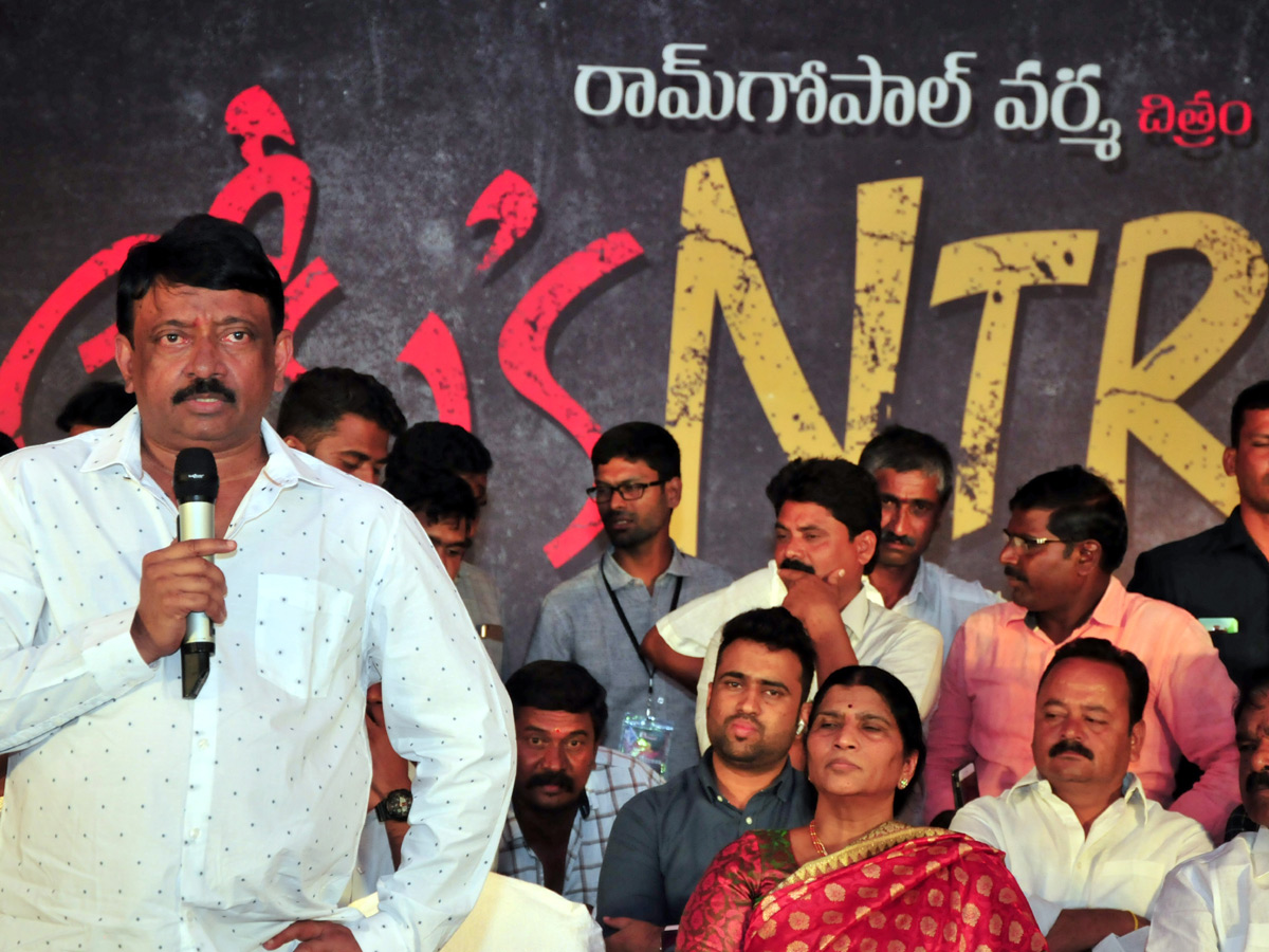 Ram Gopal Varma Lakshmis NTR Press Meet in Tirumala Photo Gallery - Sakshi5