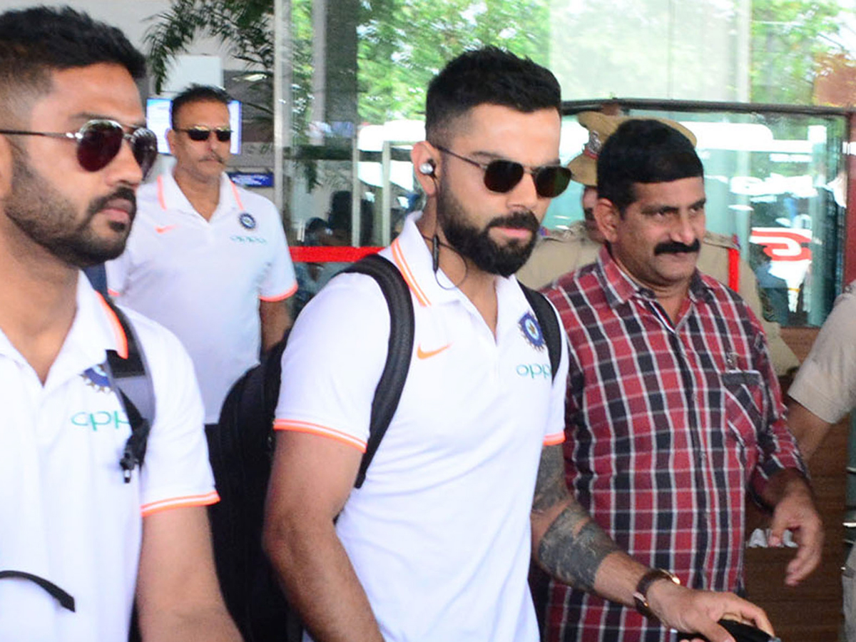 Indian cricket team arrives in Vizag ahead of second ODI Photo Gallery - Sakshi11