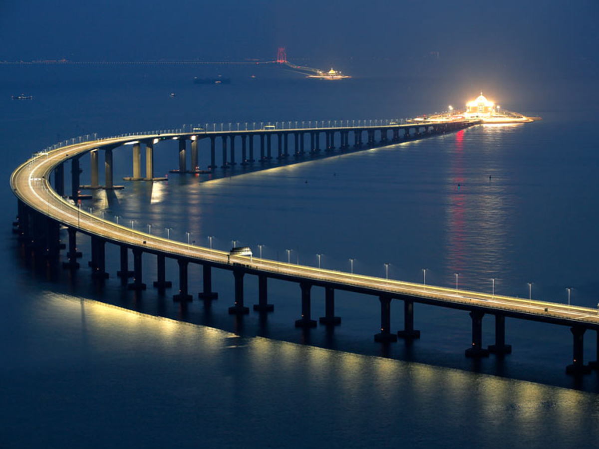 Worlds Longest Sea Crossing Bridge Between Hong Kong and China Photo Gallery - Sakshi1