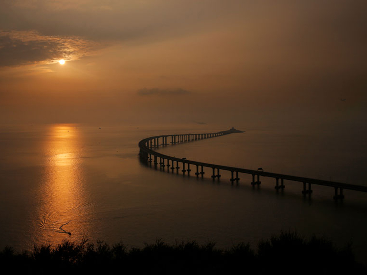 Worlds Longest Sea Crossing Bridge Between Hong Kong and China Photo Gallery - Sakshi2