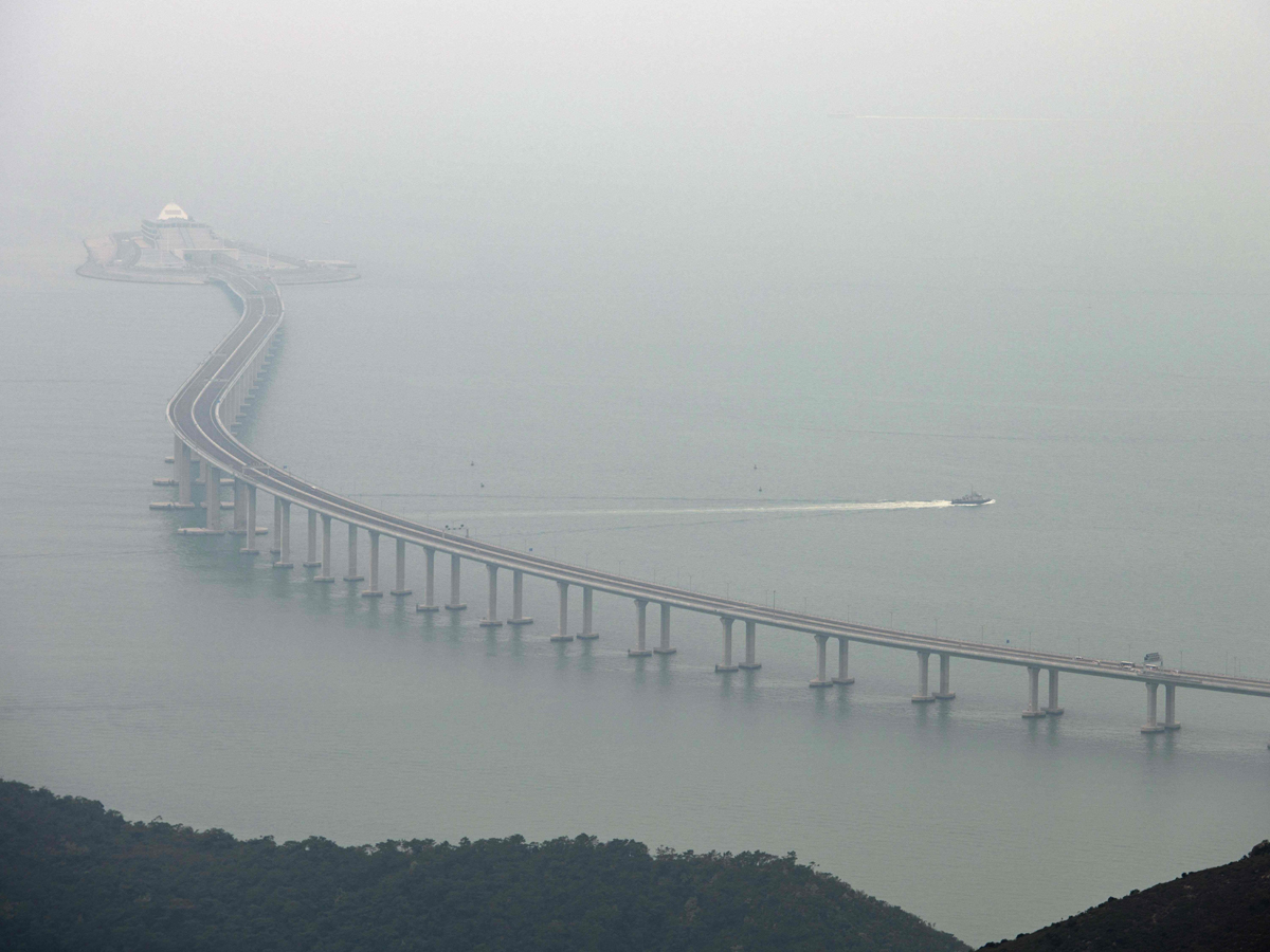 Worlds Longest Sea Crossing Bridge Between Hong Kong and China Photo Gallery - Sakshi17