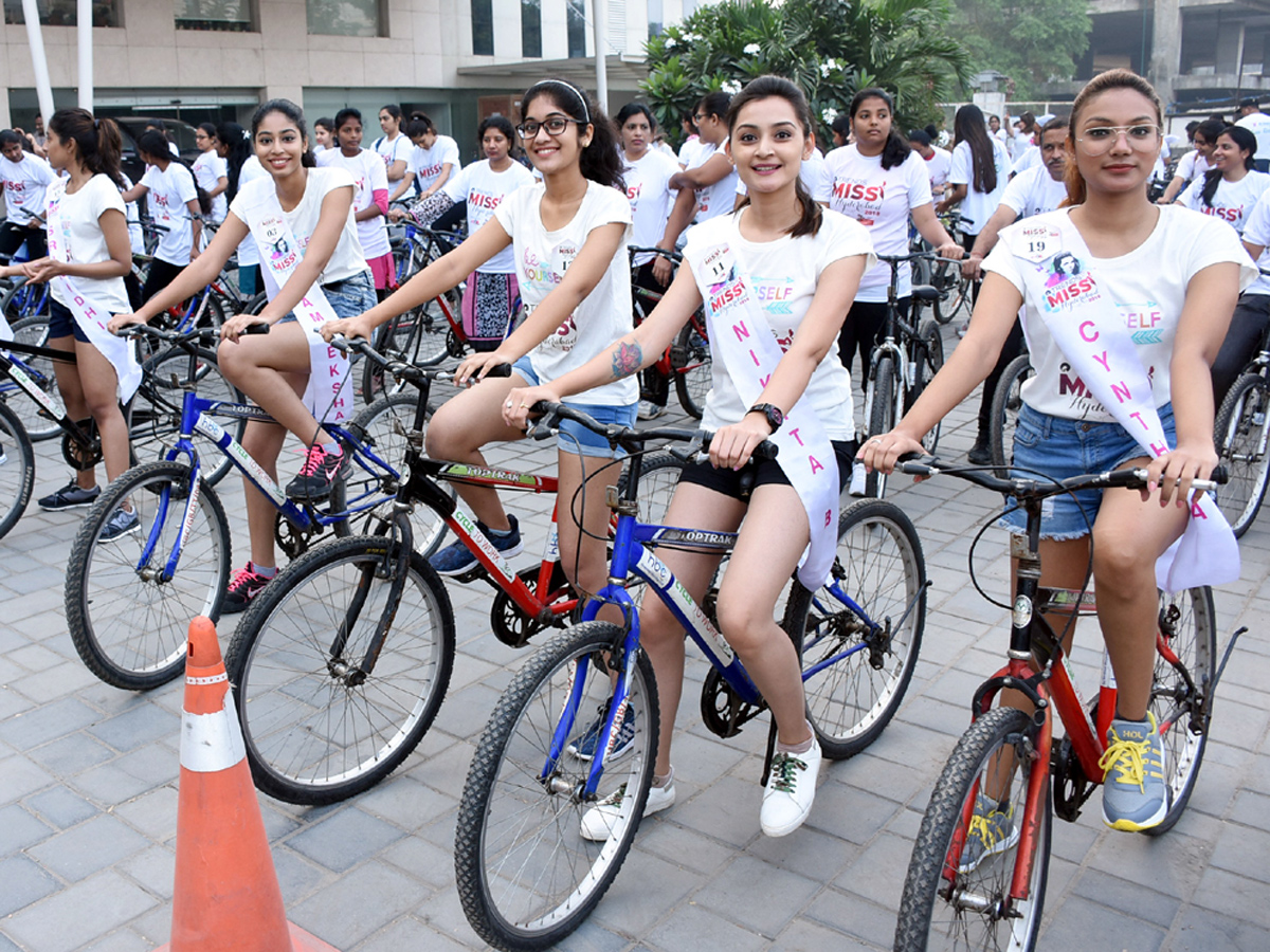 Green Ride With Miss Hyderabad Finalists Photo Gallery - Sakshi1