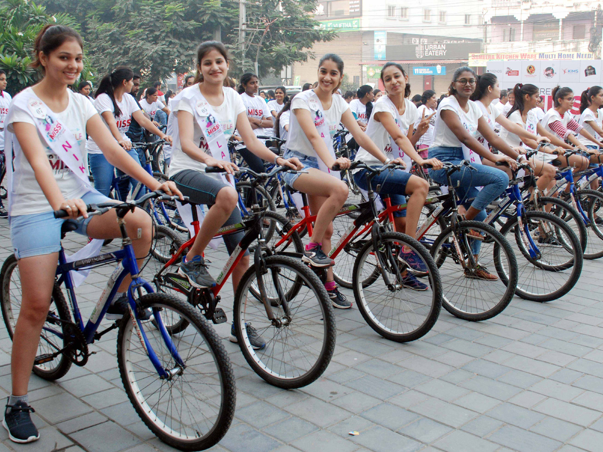 Green Ride With Miss Hyderabad Finalists Photo Gallery - Sakshi3