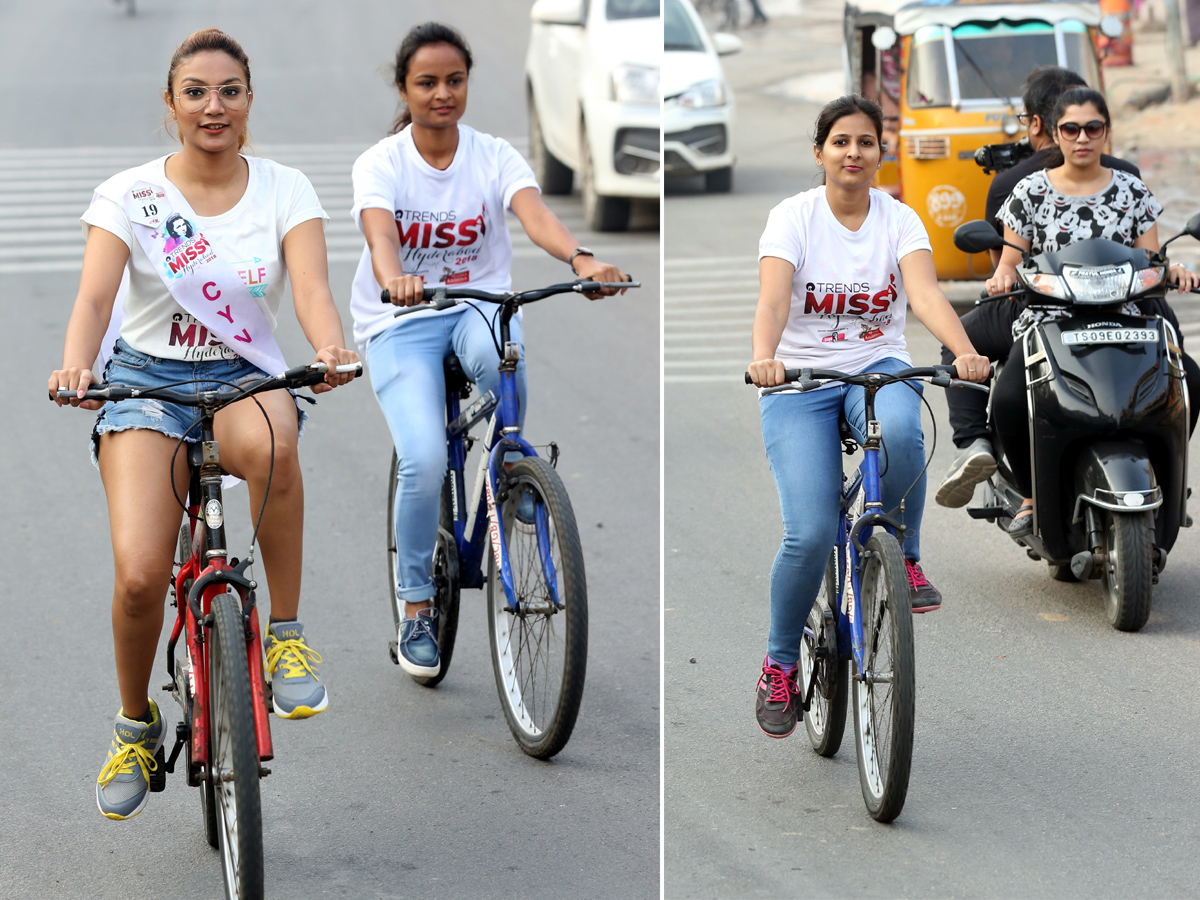 Green Ride With Miss Hyderabad Finalists Photo Gallery - Sakshi5