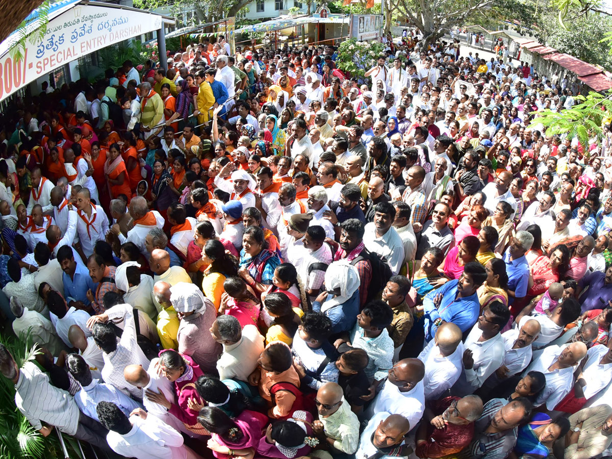 Heavy Rush Pilgrims At Tirumala Photo Gallery - Sakshi1