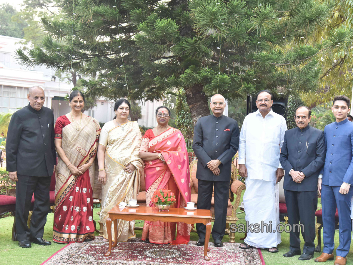 Sania Mirza at the reception hosted by President Shri Ramnath Kovind at Rashtrapati Nilayam in Hyd - Sakshi2