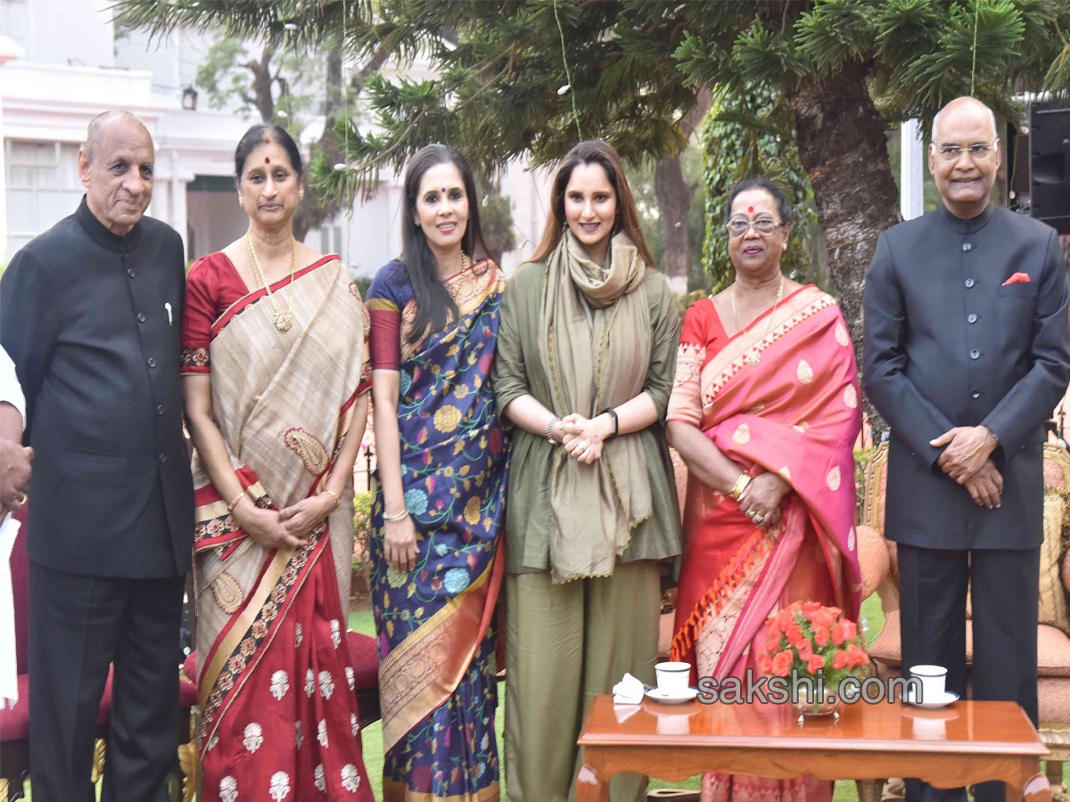 Sania Mirza at the reception hosted by President Shri Ramnath Kovind at Rashtrapati Nilayam in Hyd - Sakshi4