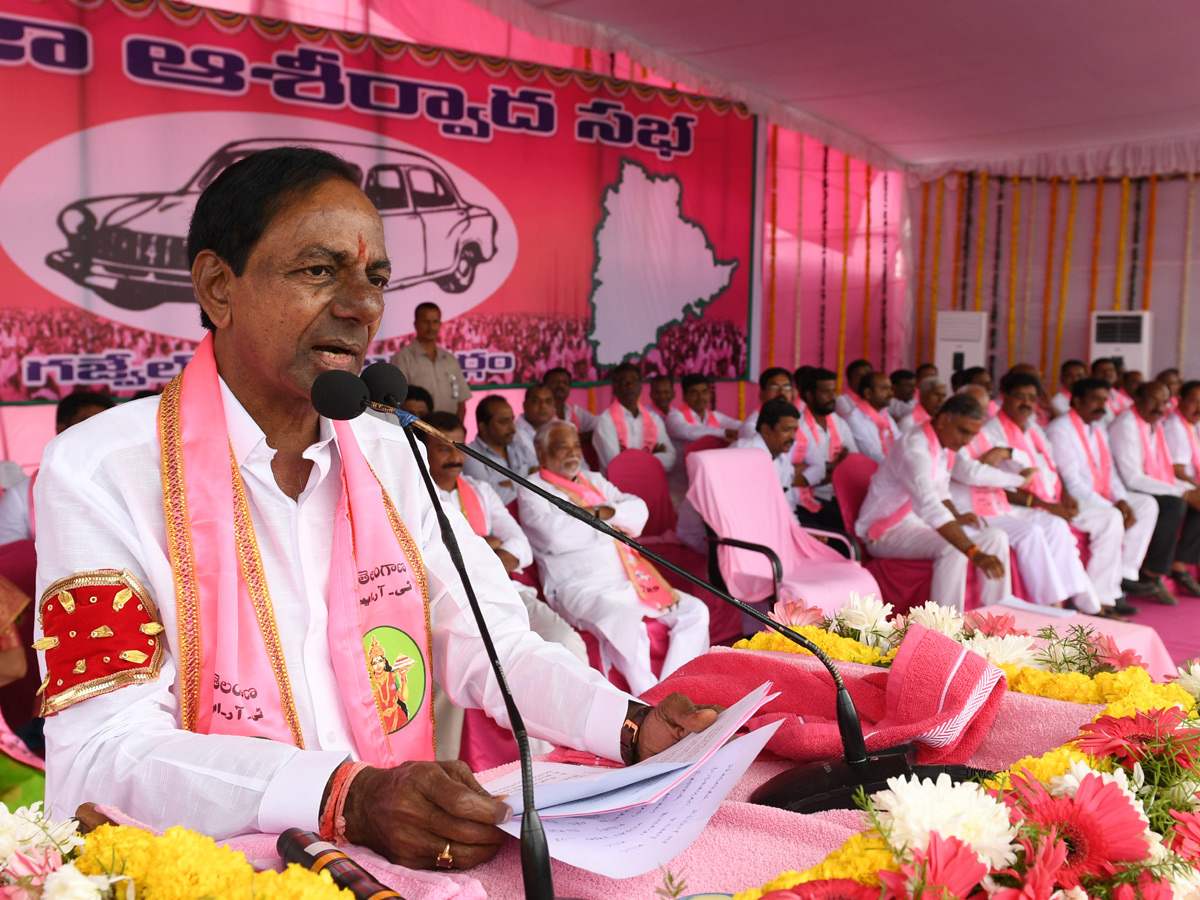 KCR Elections Meeting in Gajwel Photo Gallery - Sakshi1