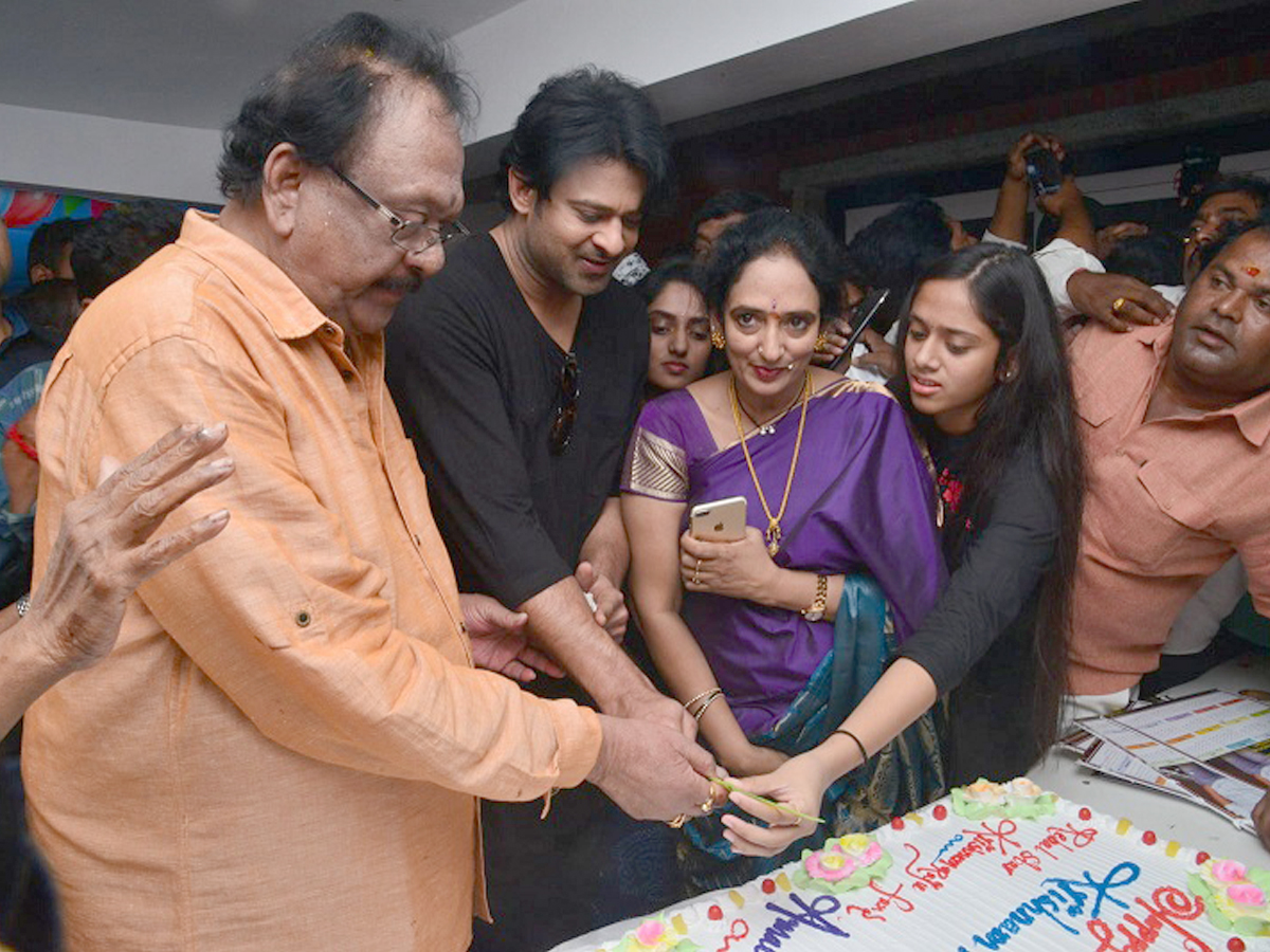 Prabhas at Krishnamraju Birthday Celebrations Photo Gallery - Sakshi1