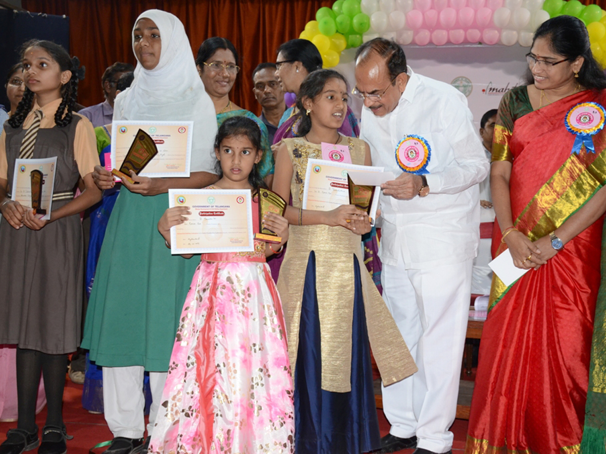 Mahmood Ali  Hon'ble Minister for Home participated in the National Girl Child Day Celebrations Photo gallery - Sakshi2