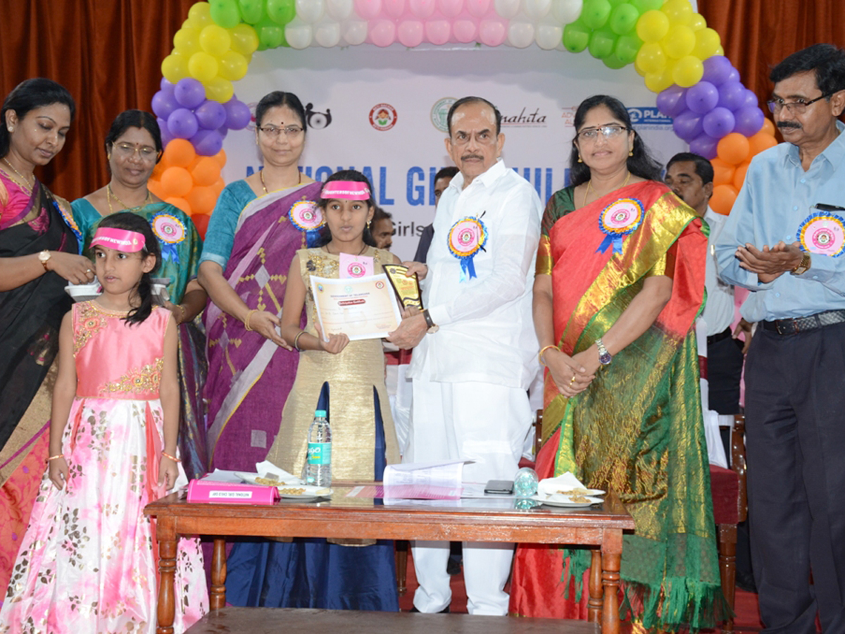 Mahmood Ali  Hon'ble Minister for Home participated in the National Girl Child Day Celebrations Photo gallery - Sakshi7