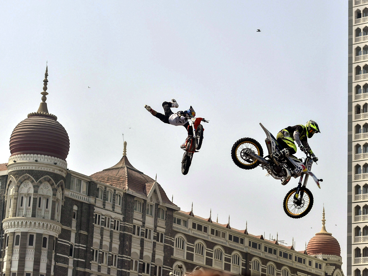  bike stunts at Gateway of India during the Red Bull FMX JAM event in Mumbai Photo Gallery - Sakshi12