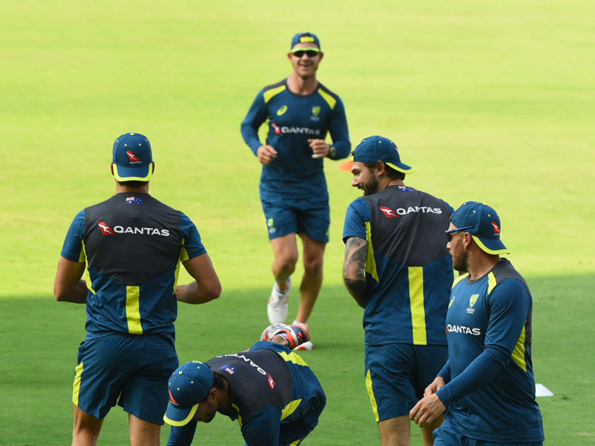 Australia Teams in Uppal Stadium Hyderabad - Sakshi24