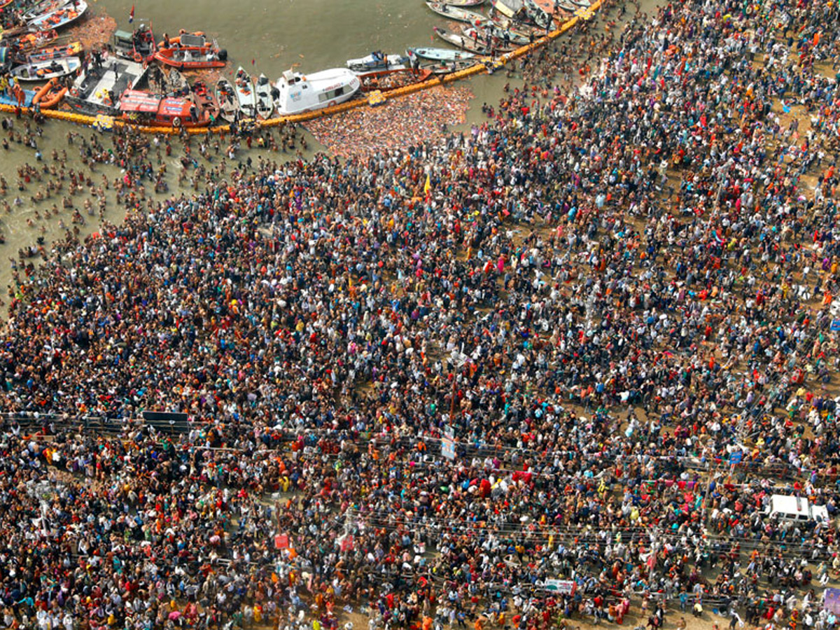 Aerial Photos Captured at Kumbh Mela 2019 - Sakshi1