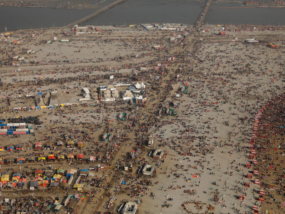 Aerial Photos Captured at Kumbh Mela 2019 - Sakshi3