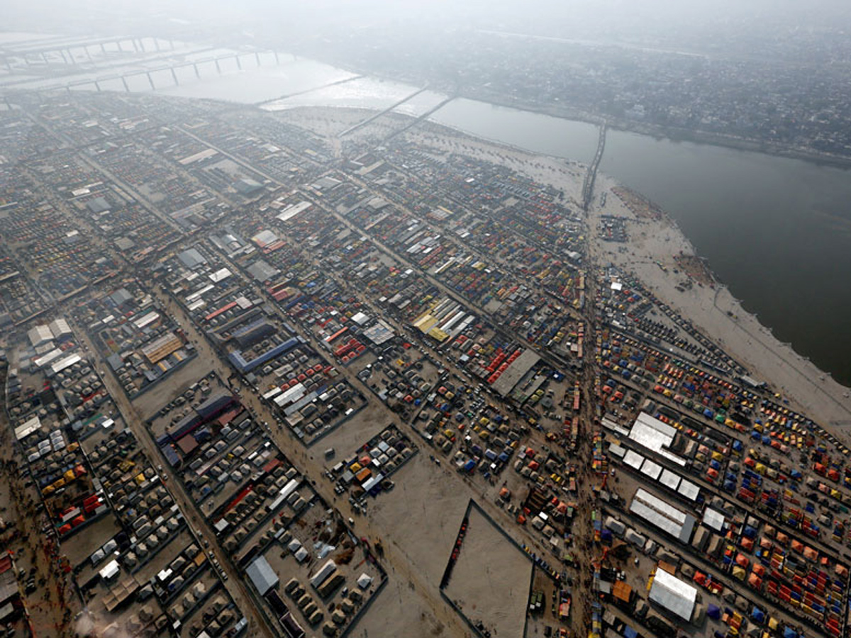 Aerial Photos Captured at Kumbh Mela 2019 - Sakshi4