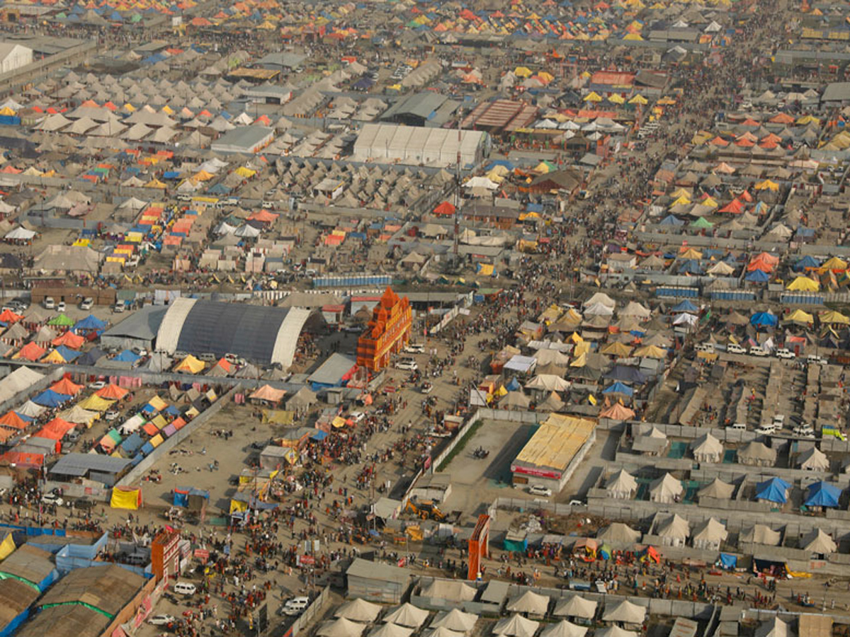 Aerial Photos Captured at Kumbh Mela 2019 - Sakshi5