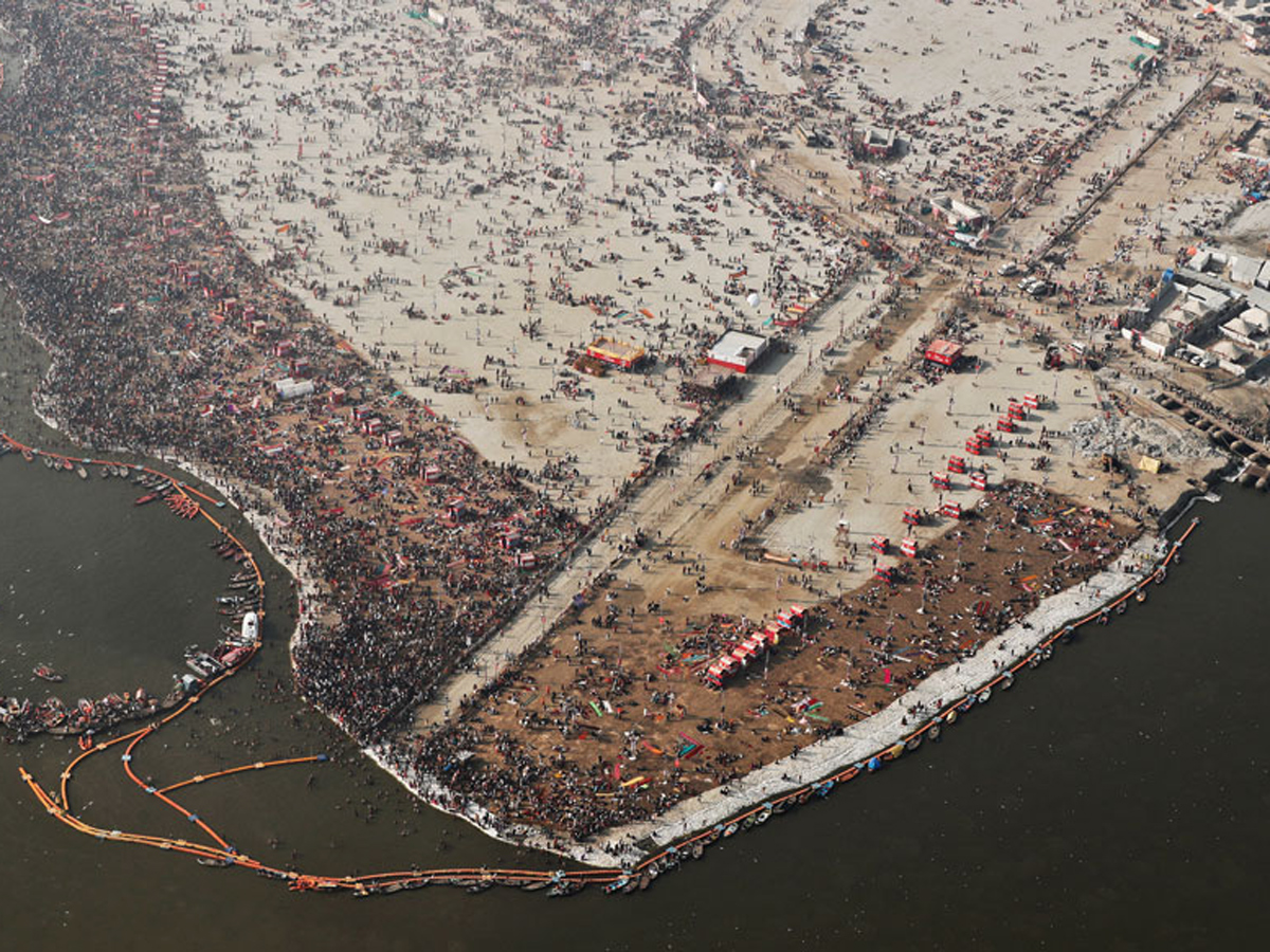 Aerial Photos Captured at Kumbh Mela 2019 - Sakshi9