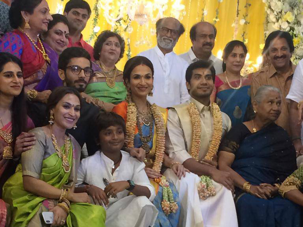 Soundarya Rajinikanth Daughter Wedding Reception Photos - Sakshi7