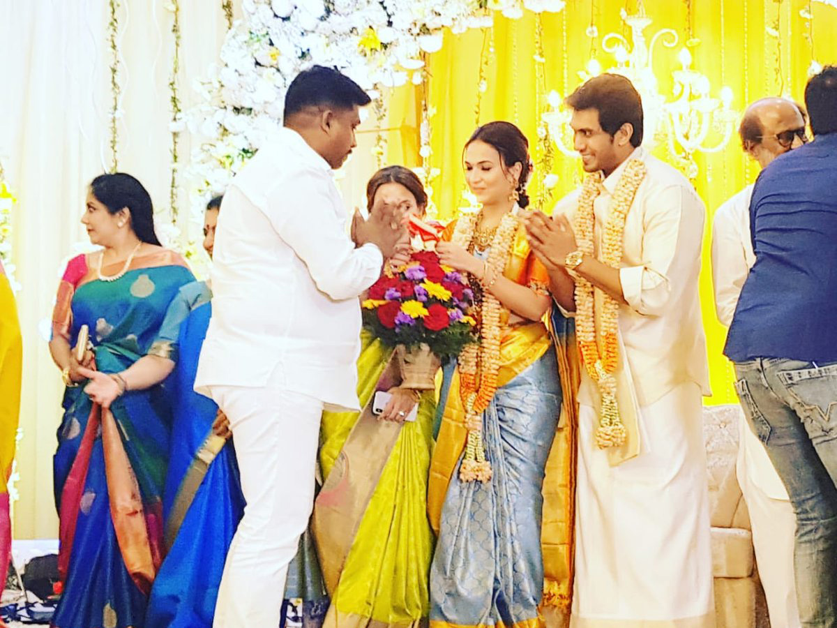 Soundarya Rajinikanth Daughter Wedding Reception Photos - Sakshi9