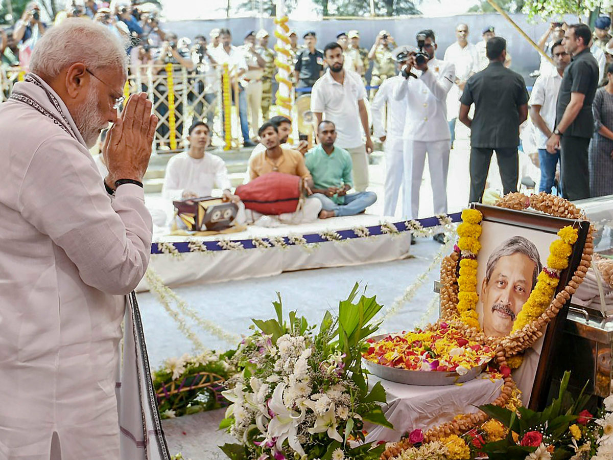 Manohar Parrikar during his funeral in Panaji Photo Gallery - Sakshi9