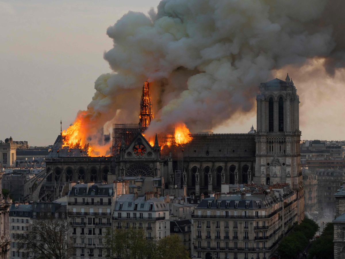 Notre Dame Cathedral Fire Photo Gallery - Sakshi3