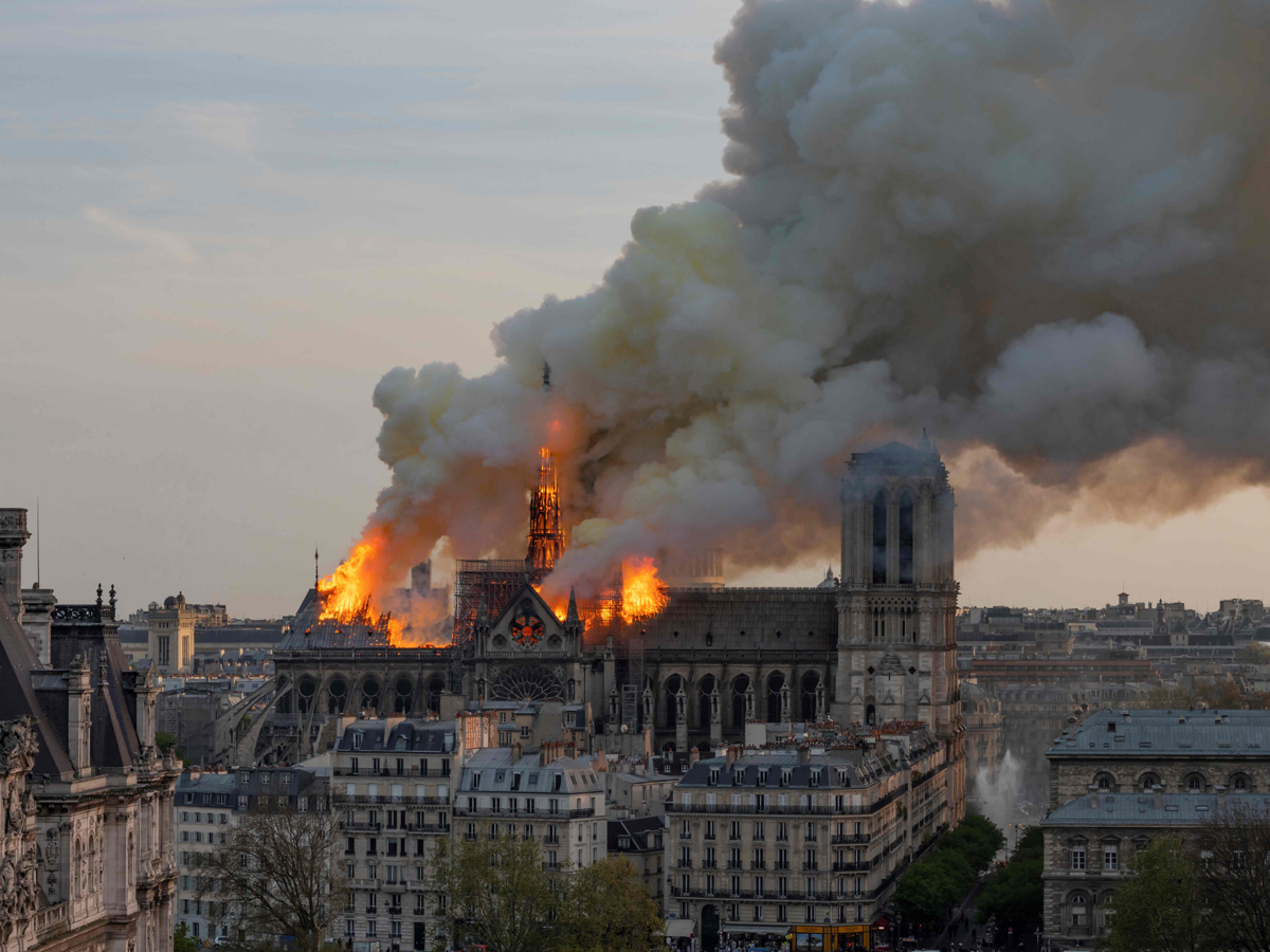 Notre Dame Cathedral Fire Photo Gallery - Sakshi4