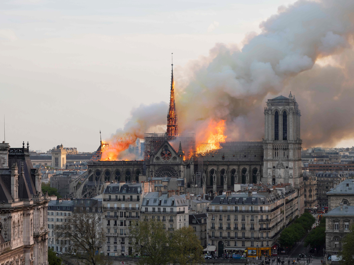 Notre Dame Cathedral Fire Photo Gallery - Sakshi5