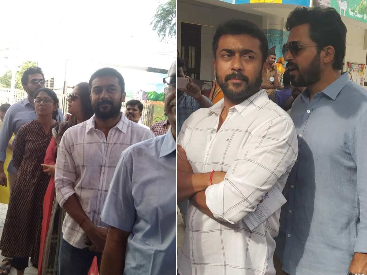  Tamil Movie Stars Cast Vote in Tamil Nadu Election Photo Gallery - Sakshi14